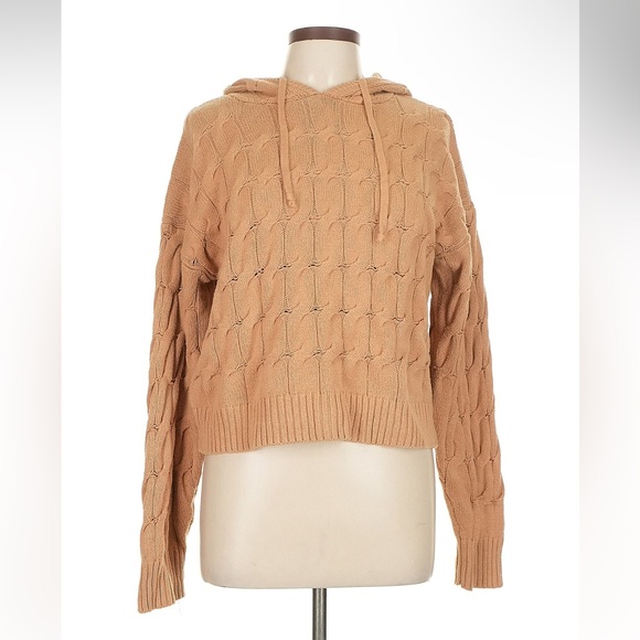 Anthropologie Saturday Sunday cable knit sweater hoodie - Picture 5 of 5